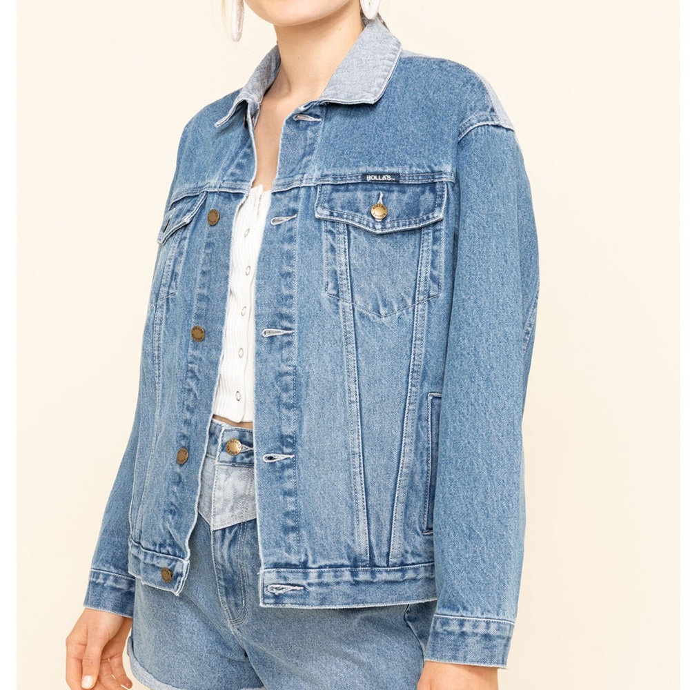 NWT Rollas Jeans Slouch Jacket - Tumbled Blue XS